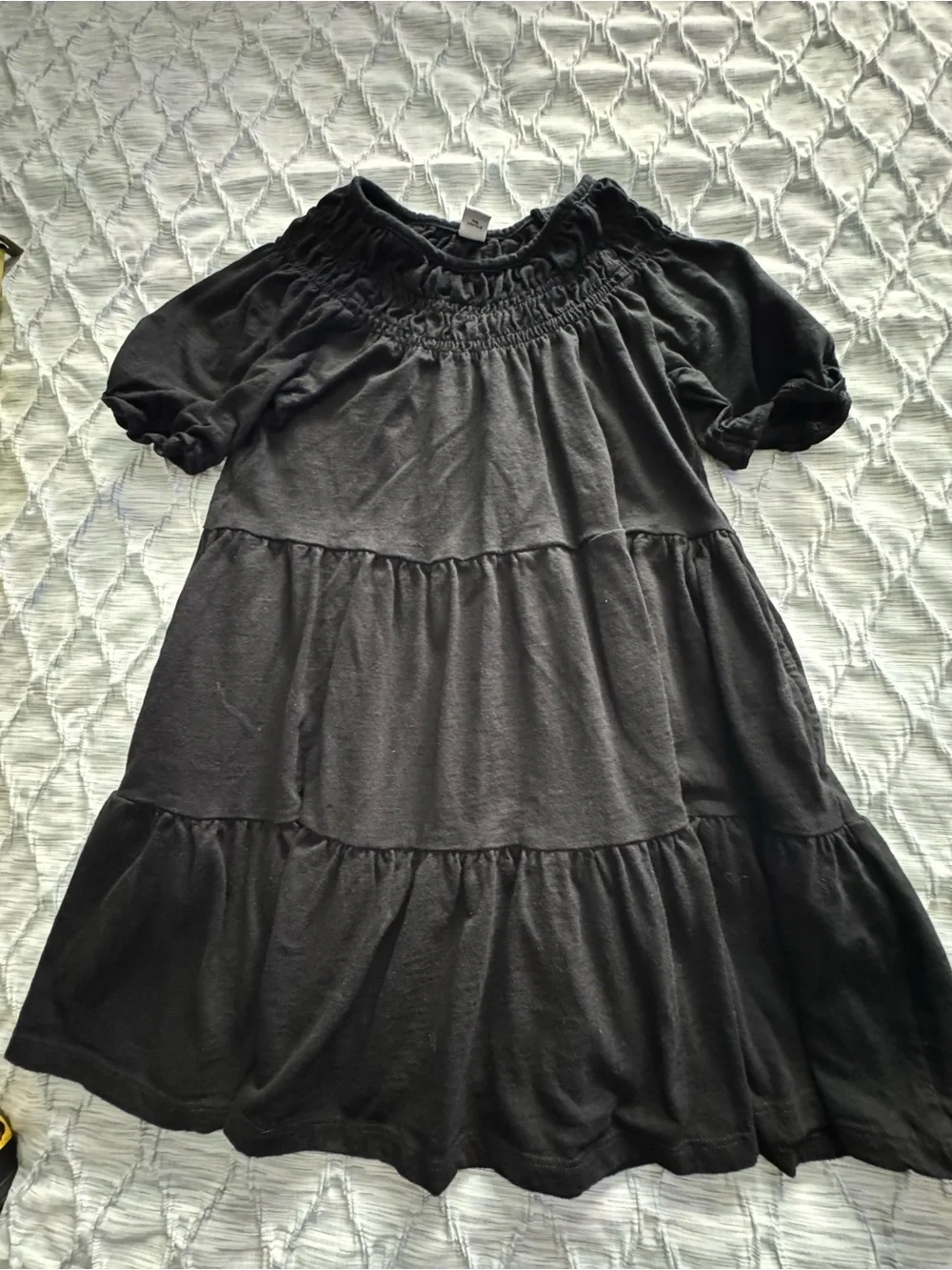 Old Navy Black Tiered Girls Dress